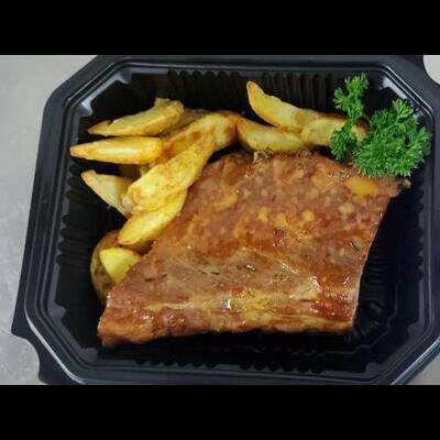 COSTILLAS EN SALSA BBQ (RACION)
