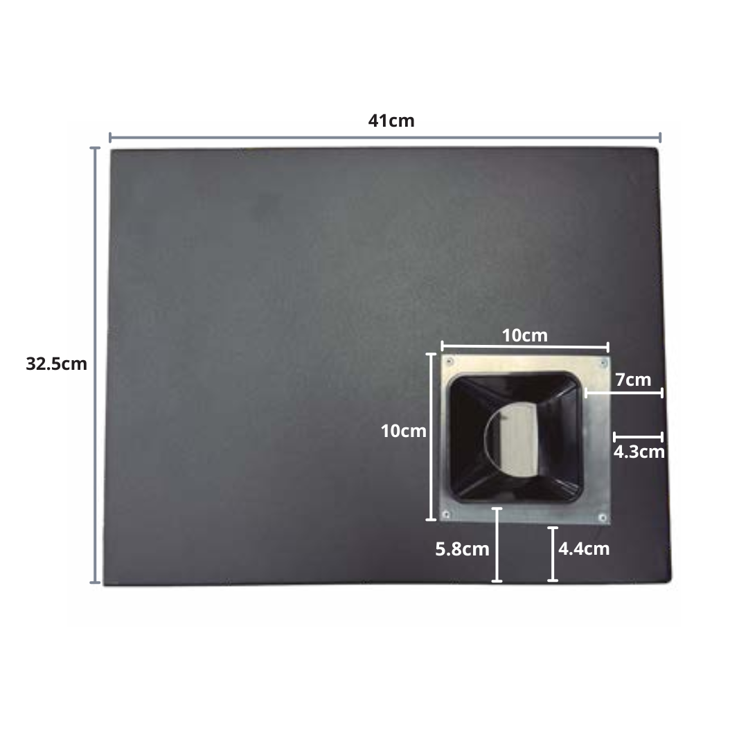 Especificaciones del cajón - Vista 1