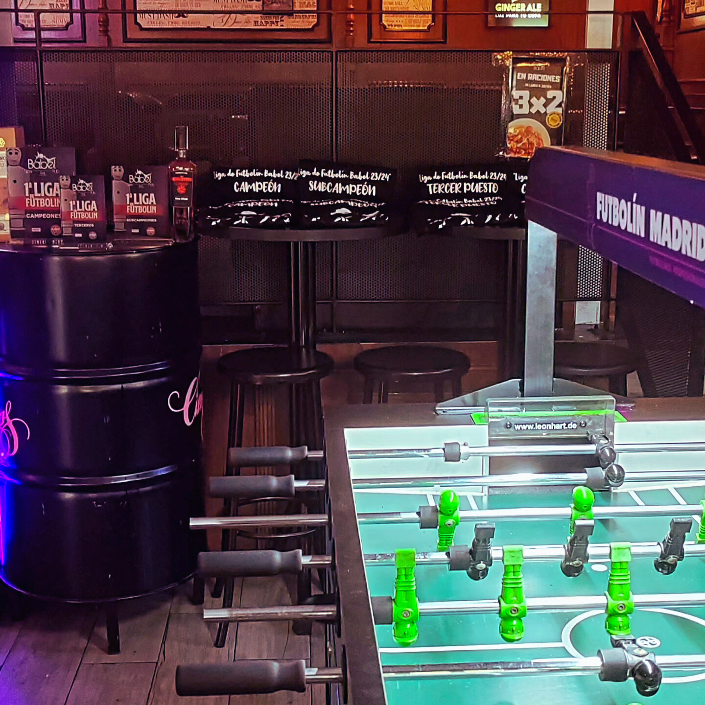 Annie, the blonde, dressed in a black tops with a smile on her face