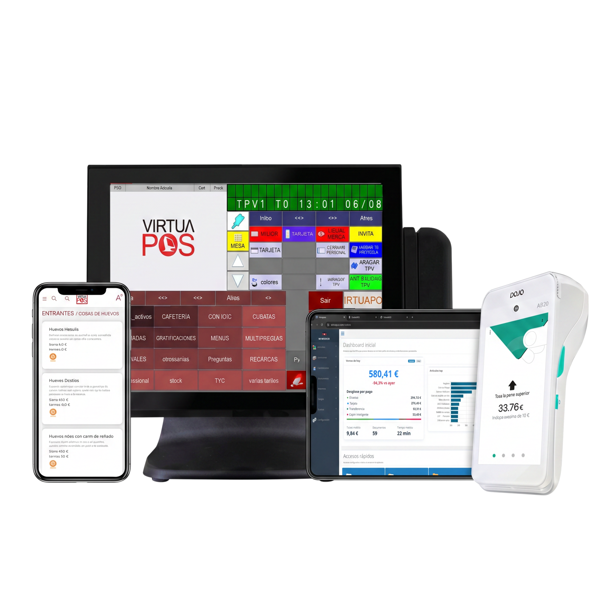 Sistema TPV profesional para hostelería y comercios
