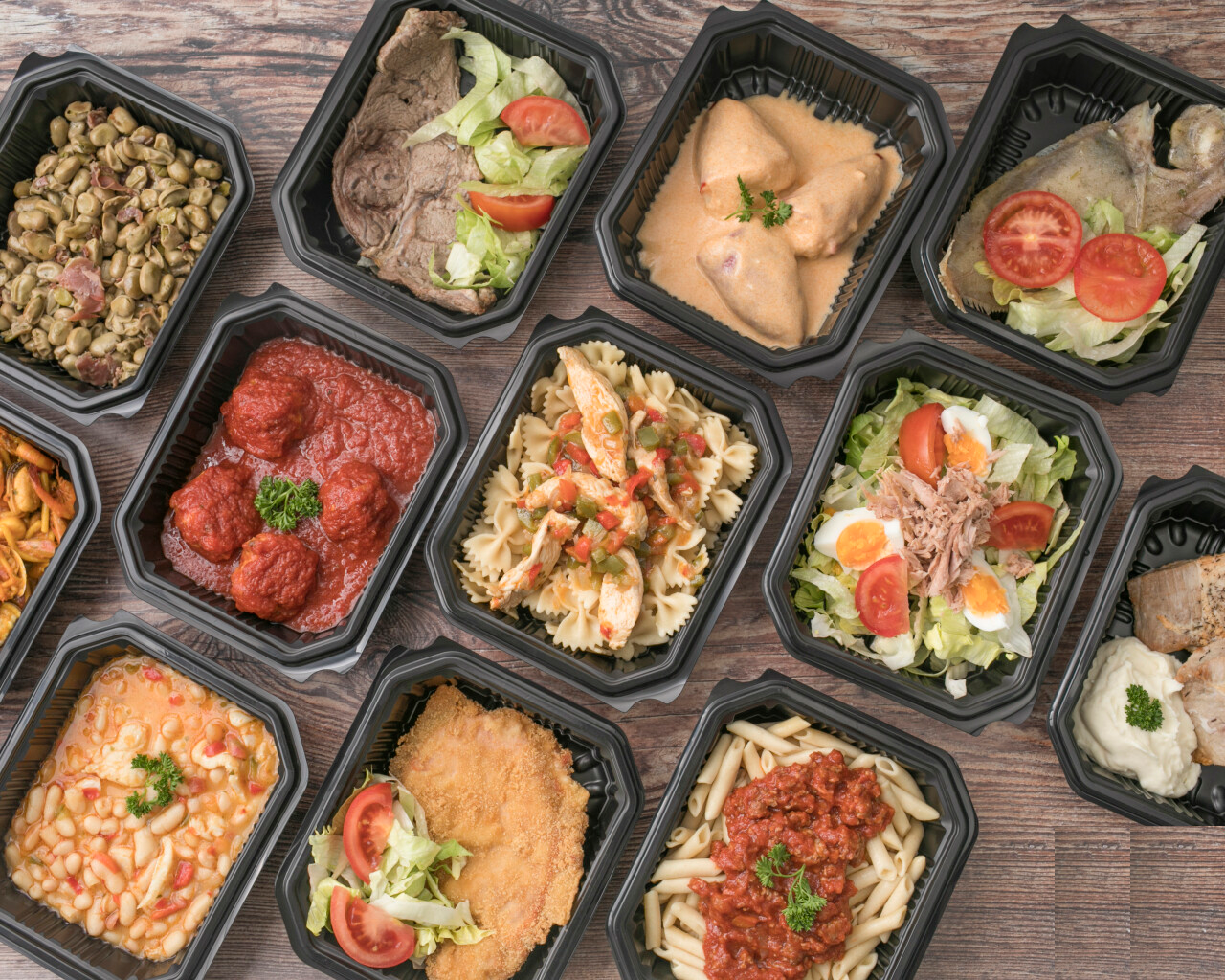 Bandeja de menÚ semanal 