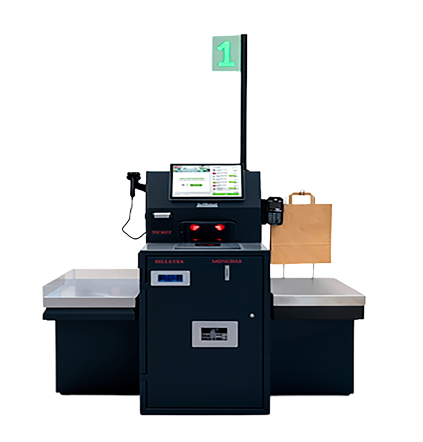 Caja de autopago para agilizar el proceso de cobro