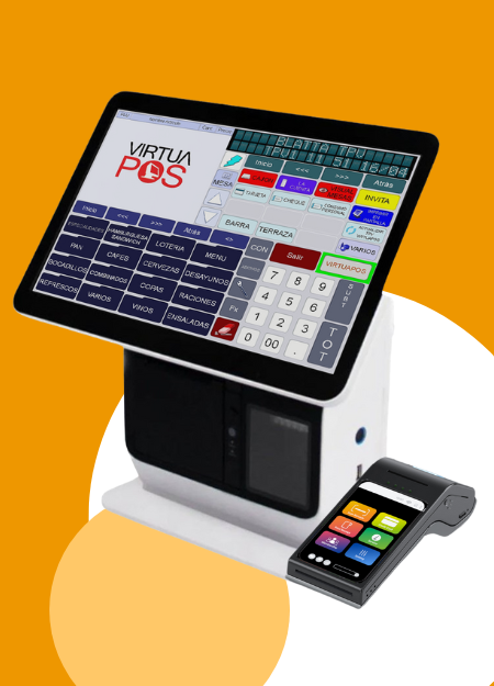 Imagen de un dispositivo tpv con impresora de tickets