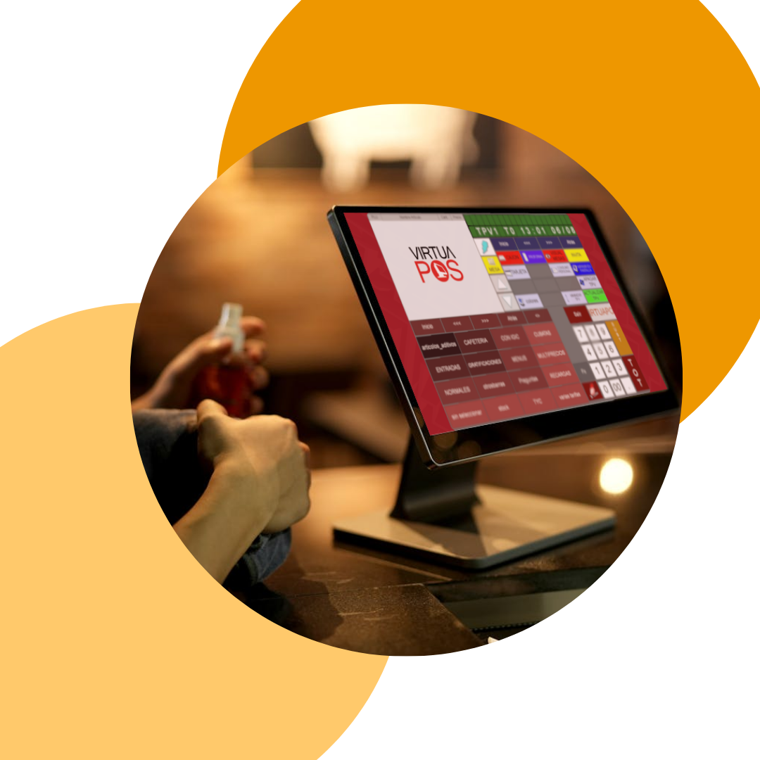 imagen de un tpv con software virtuapos
