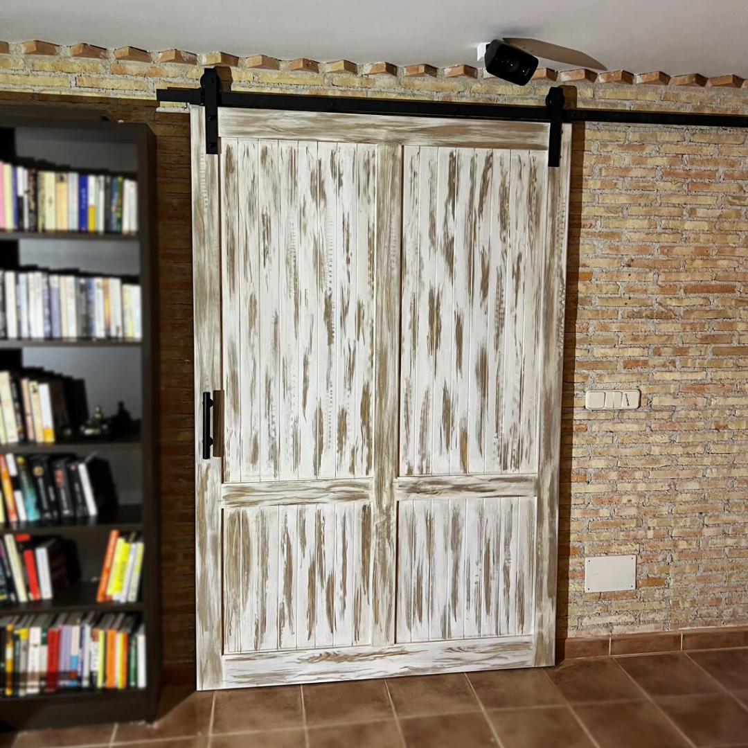 puerta corredera de madera 