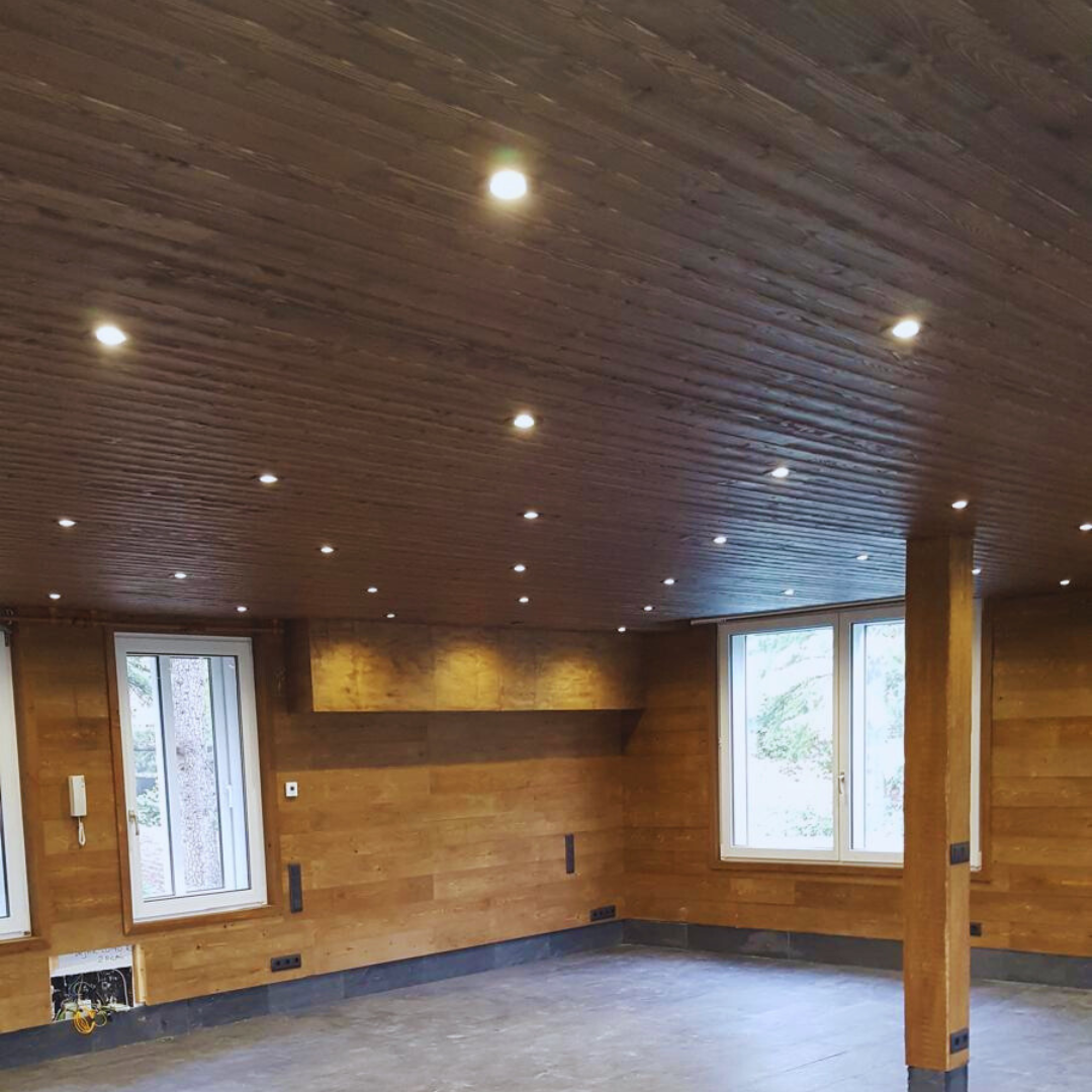 Paredes y techos de madera