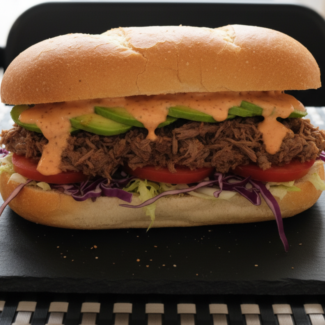 lomito de carne mechada
