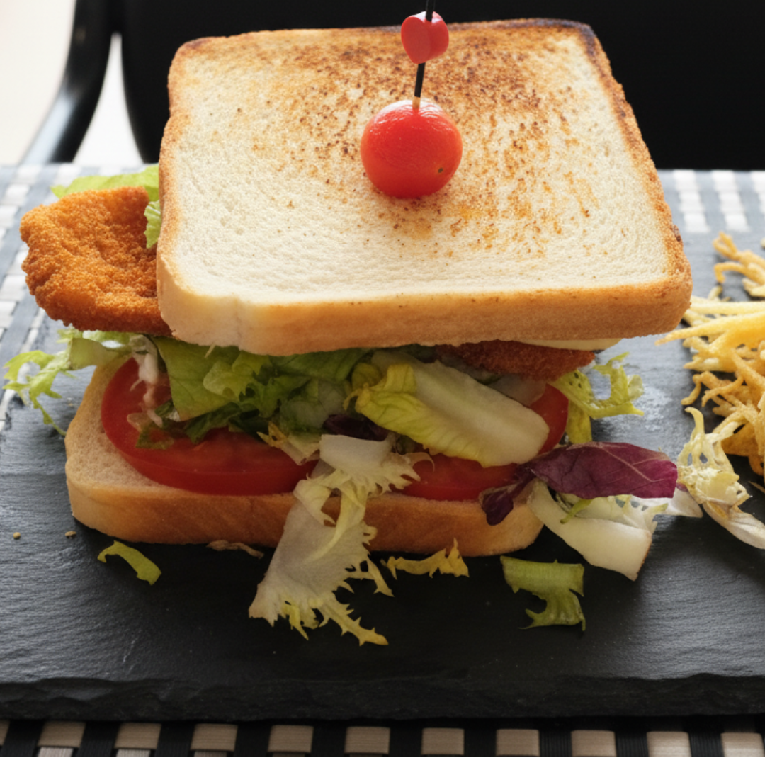 sandwich de pollo empanado