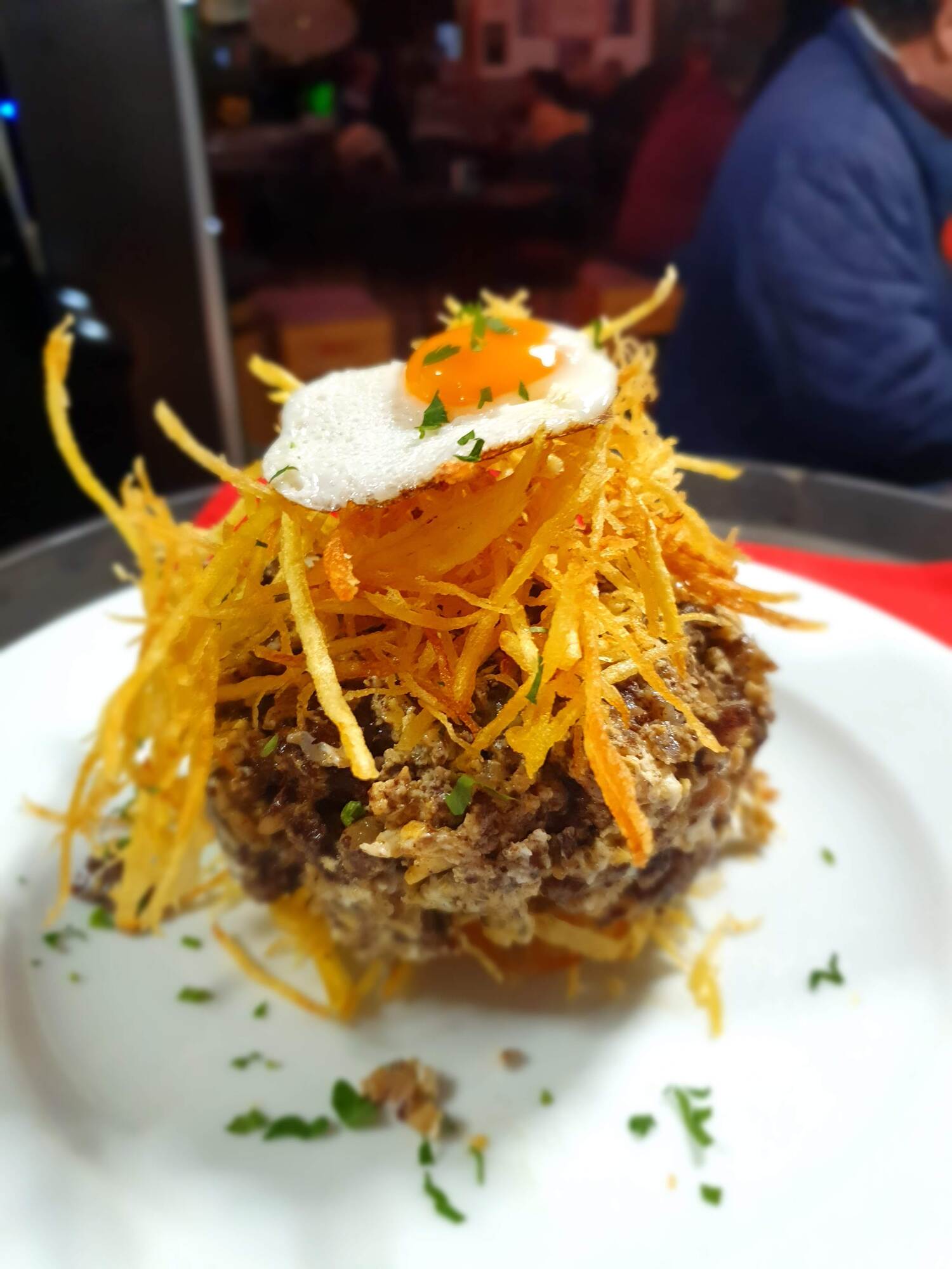 Revuelto de morcilla