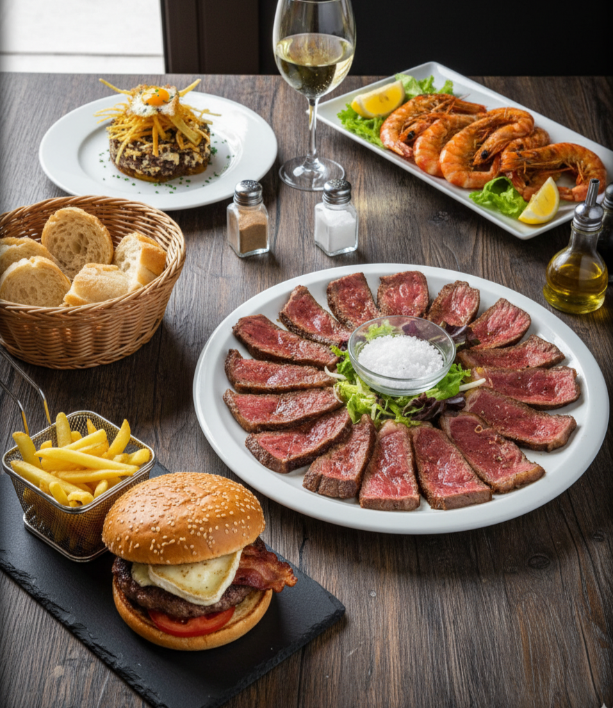Imagen de comida variada de la carta del restaurante