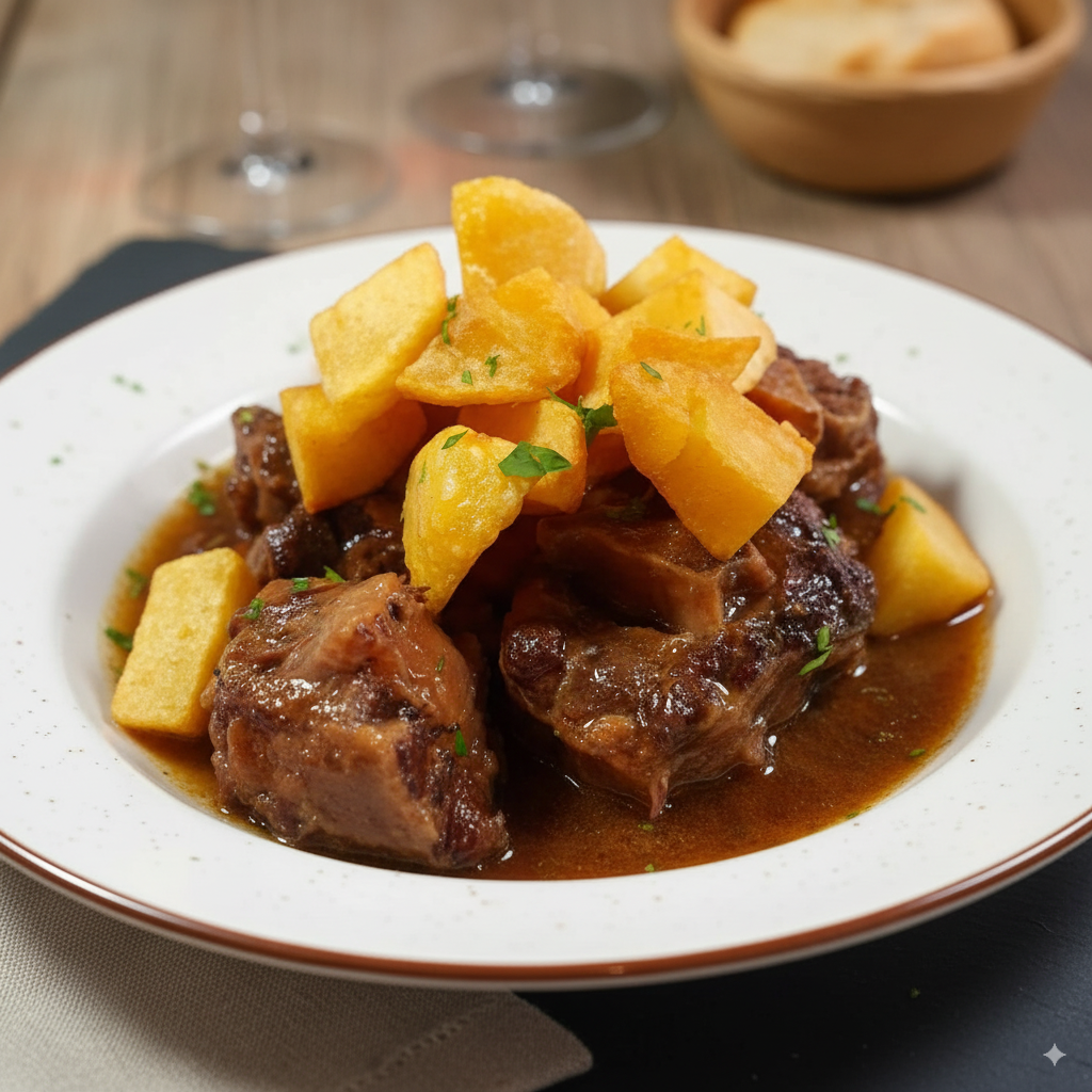 PLATO ESPECIAL DE RABO DE TORO ESTOFADO
