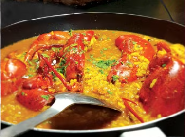 imagen de arroz con bogavante
