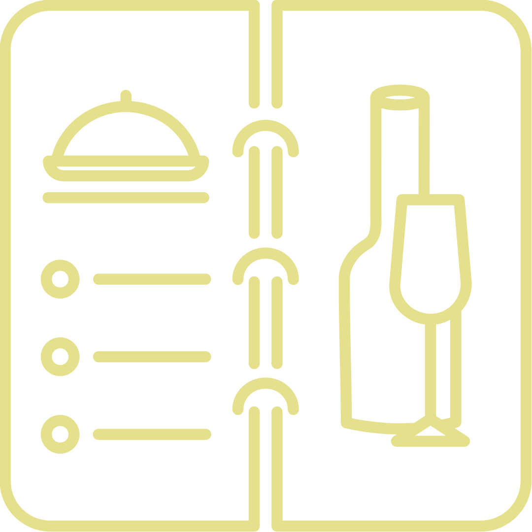 icono de carta del restaurante