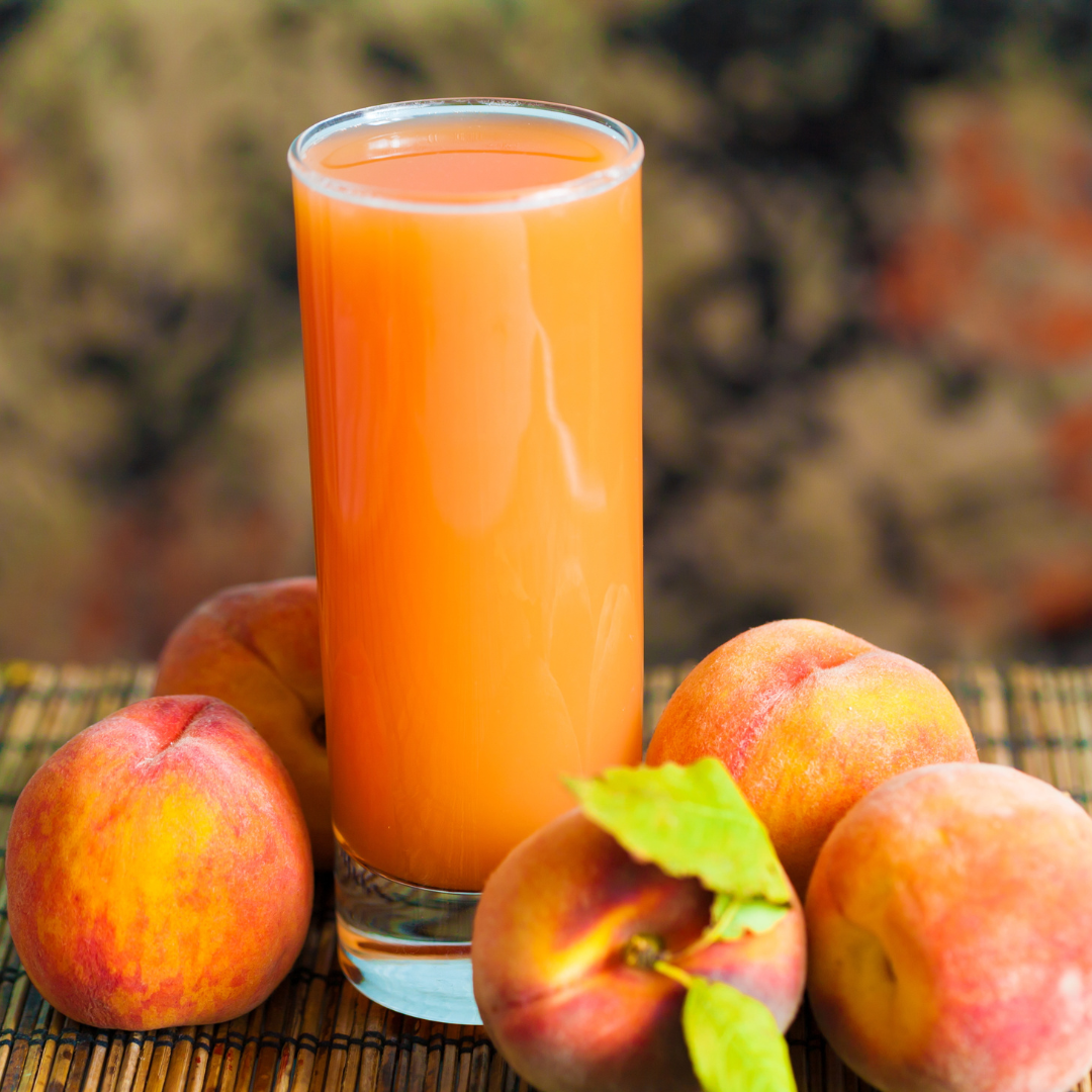 zumo de melocotón
